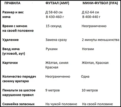 Актуальные правила игры в футбол для России и международных матчей