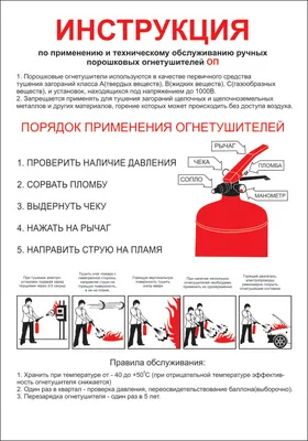 ПРАВИЛА ПОЛЬЗОВАНИЯ ОГНЕТУШИТЕЛЕМ. Которые помогут.