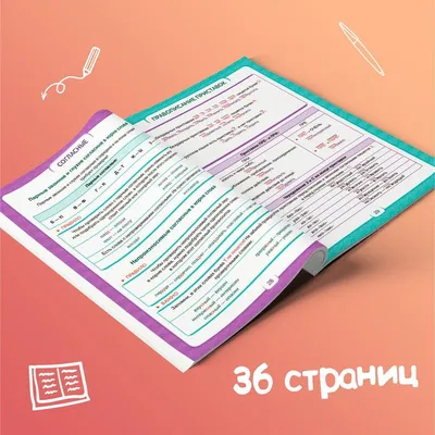 Умные совята - Русский язык правила в таблицах