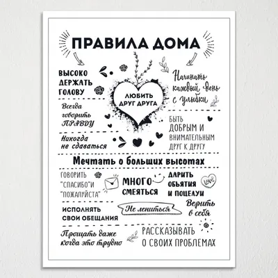 Постеры, метрика, правила семьи: 150 грн. - Поделки / рукоделие Одесса на  Olx
