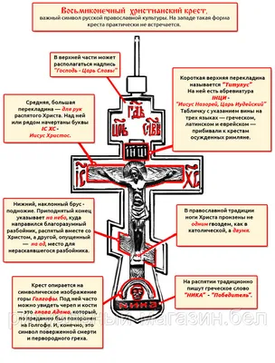 Православный крест (артикул: кс1) - МирГайтанов.рф