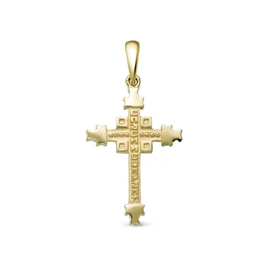 Гравировка Православный крест-трилистник