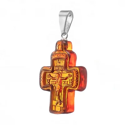 Православный крест из комбинированного золота 03-2981-00-000-1111-42 купить  в интернет-магазине PLATINA