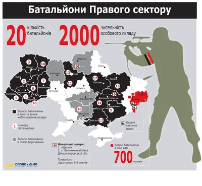 Правый сектор\" требует вооружить радикалов спецбатальона \"Донбасс\" в  Донецкой области - ТАСС