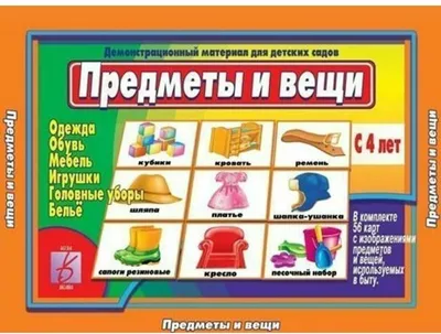 Демонстрационный материал \"Предметы и вещи\" - купить с доставкой по  выгодным ценам в интернет-магазине OZON (515421192)