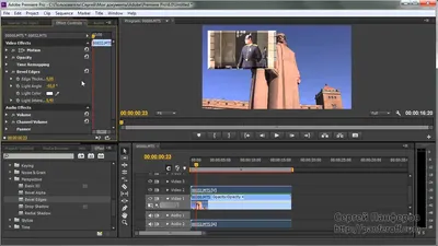 Adobe Premiere Pro - Эффекты для картинки в картинке - YouTube