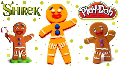 Пряничный человечек из шрека - Печенька Шрек как сделать - How to make  Shrek cookie man - YouTube