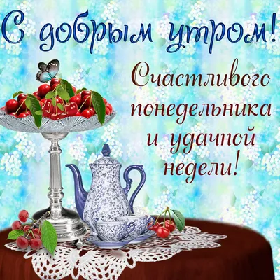 Желаю доброго, бодрого, позитивного, солнечного, восхитительного,  радостного и счастливого утра понедельника! | ВКонтакте