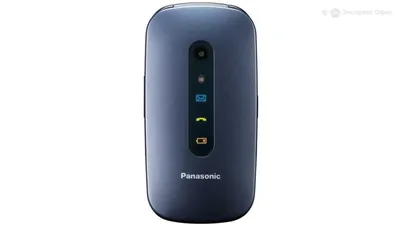 Мобильный телефон Panasonic TU456 синий раскладной 1Sim 2.4\" 240x320  0.3Mpix GSM900/1800 microSDHC max32Gb Синий/Черный — купить в Москве, цены  в интернет-магазине «Экспресс Офис»