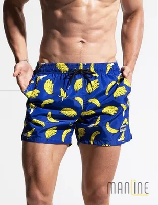 Прикольные пляжные мужские шорты с бананами - купить в Киеве, заказать  Мужские плавки - цена на сексуальное белье в онлайн каталоге мужского  нижнего белья Manline