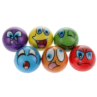 Мяч «Смешные рожицы», мягкий, 6,3 см, цвета МИКС купить в Чите Детские мячи  в интернет-магазине Чита.дети (323205)
