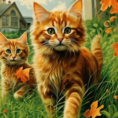 деревенский кот :: рыжий кот :: Довольный :: котэ (прикольные картинки с  кошками) / смешные картинки и другие приколы: комиксы, гиф анимация, видео,  лучший интеллектуальный юмор.