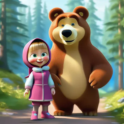 Из коллекции «Маша и медведь» | Медведь, Мультфильмы, Смешные гифки