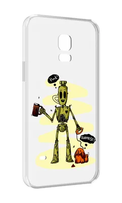 Чехол MyPads прикольный робот для Samsung Galaxy S5 mini, купить в Москве,  цены в интернет-магазинах на Мегамаркет