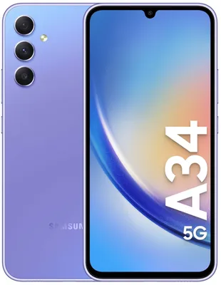 Телефон Samsung Galaxy A34 5G, Dual SIM, 6/128GB, Light Violet  SM-A346BLVAEUB цена | pigu.lt