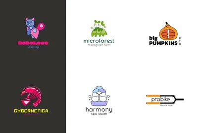 Иллюстративные логотипы (с примерами) — Вера Маркова на TenChat.ru