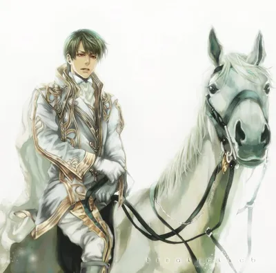 Фридрих фон Амерлинг - Портрет принца Иоганна II Лихтенштейн на белом коне.  1845, 157×234 см: Описание произведения | Артхив