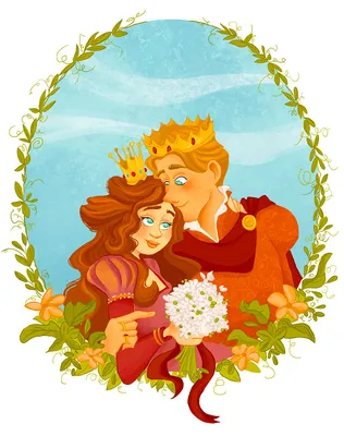 Иллюстрация Принцесса на горошине в стиле детский | Illustrators.ru