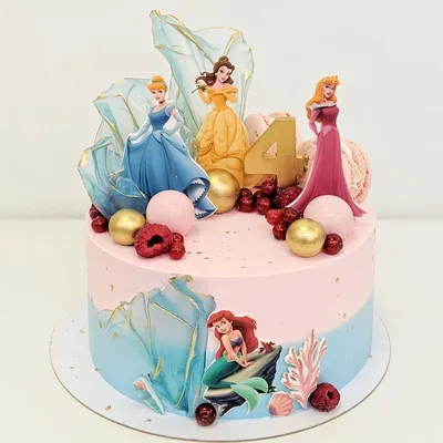 Торт Принцессы Диснея для девочки №135701 заказать с доставкой