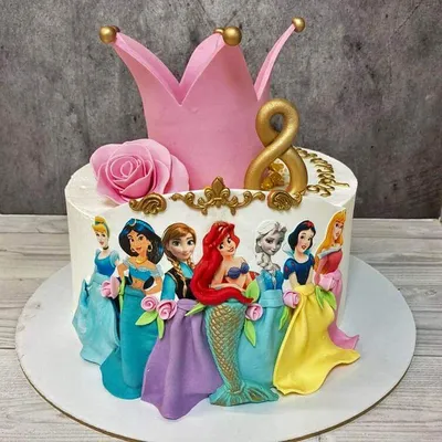 Торт Принцессы Дисней, Кондитерские и пекарни в Санкт-Петербурге, купить по  цене 7000 RUB, Торты в Mikkitopt с доставкой | Flowwow