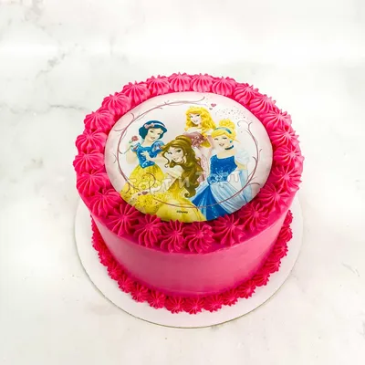 Торт \"Принцессы Диснея\" Топперы для торта Как украсить торт кремом ///Olya  Tortik - YouTube