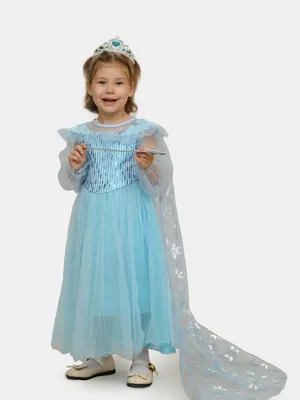 Новогоднее платье \"принцессы Эльзы\" купить по низким ценам в  интернет-магазине Uzum (695369)