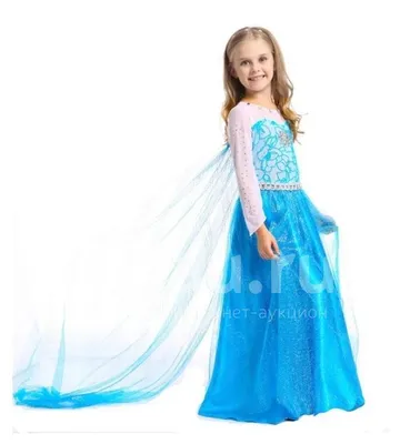 Карнавальный костюм - наряд платье принцессы Эльзы Холодное сердце на любой  праздник купить по цене 999 ₽ в интернет-магазине KazanExpress