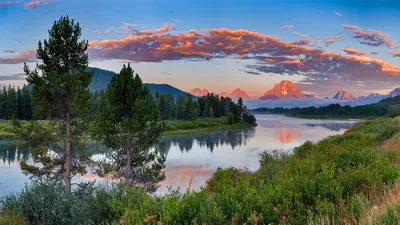 Обои для рабочего стола США Grand Teton гора Природа 1920x1080