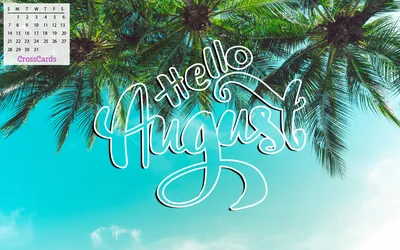 Hello August - monthly cover for planners, bullet journals\" Greeting Card  for Sale by Kamila Stankiewicz | Redbubble