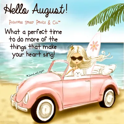 August 2022 - Hello August Desktop Calendar- Free August Wallpaper