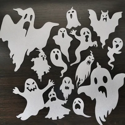 Комплект привидения Halloween, силуэта привидения Иллюстрация вектора -  иллюстрации насчитывающей праздник, иллюстрация: 26841548