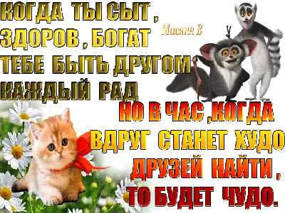 Открытка со смыслом для друзей (скачать бесплатно)