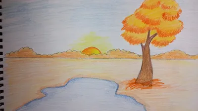 Как нарисовать осень (70 фото) - легкие и красивые рисунки осеним карандашом  и красками пошагово