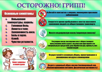 ВНИМАНИЮ родителей! Памятка по профилактика ГРИППа и ОРВИ! - ГБУЗ АО  \"Детская городская поликлиника №4\"