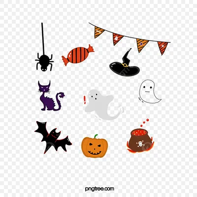 Простые иконы на Хэллоуин Векторное изображение ©juliarstudio 226531330
