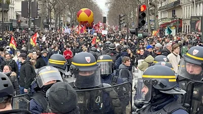 В Париже полиция задержала 26 человек в ходе акции протеста - РИА Новости,  11.03.2023