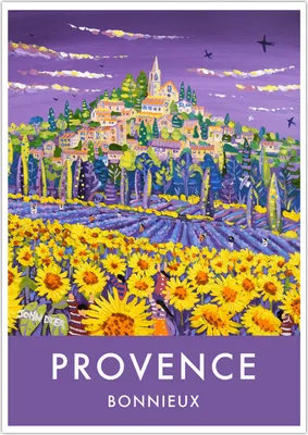 French | Sunflower Wall Art Poster Print | John Dyer Gallery