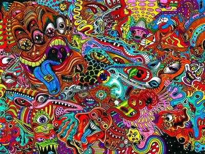Купить постер (плакат) Psychedelic art — Психоделический арт