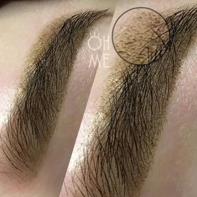 Перманентный макияж бровей в Твери - Пудровые брови | BranD