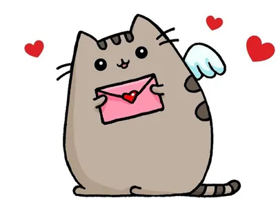 Кот Пушин Милашка Каваи, Гамбургский кот, Мультипликационный персонаж,  ребенок, еда png | PNGWing