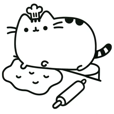 Раскраски милые котика пушина (46 фото) » Картинки, раскраски и трафареты  для всех - Klev.CLUB