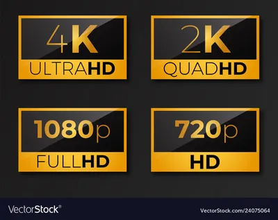 4k Uhd Quad Hd Full Hd Stock Vector (Royalty Free) 1774991720 | Shutterstock