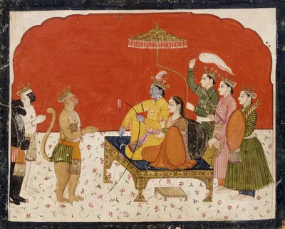 File:Rama's Court, Folio from a Ramayana (Adventures of Rama) LACMA  AC1999.127.36.jpg - Wikipedia