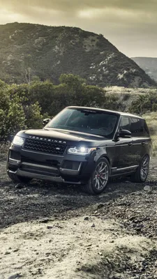 Download wallpaper 800x1200 land rover, range rover, black matte iphone  4s/4 for parallax hd background