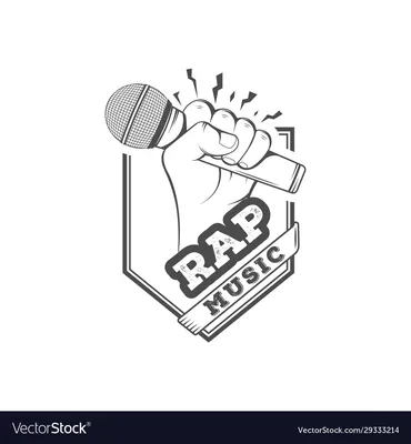 Rap music logo Royalty Free Vector Image - VectorStock