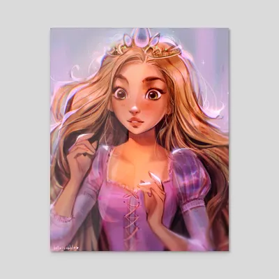 Amazon.com: Trends International Gallery Pops Disney Princess - Rapunzel  Wall Art Wall Poster, 12\" x 12\", White Framed Version : Everything Else