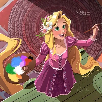 Rapunzel - Caroline's Art - Digital Art, Entertainment, Movies, Disney  Movies - ArtPal