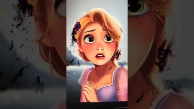 Flowers in Her Hair 18H×24W Disney RAPUNZEL in TANGLED Wall Art by Tim  Rogerson - Animation Art Masters