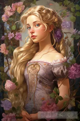 ArtStation - Disney Rapunzel - Art Nouveau