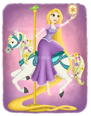 Rapunzel fashion princess art print fashion illustration – Lalana Arts